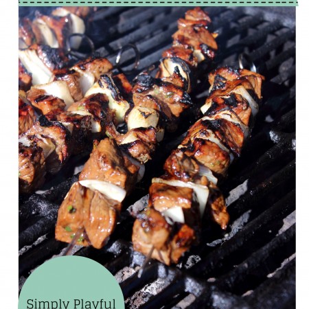 Onion and Beef Kabobs