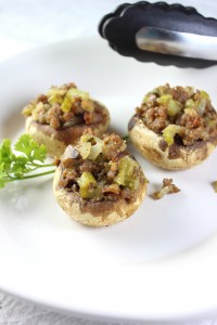Thanksgiving Stuffed Mushrooms